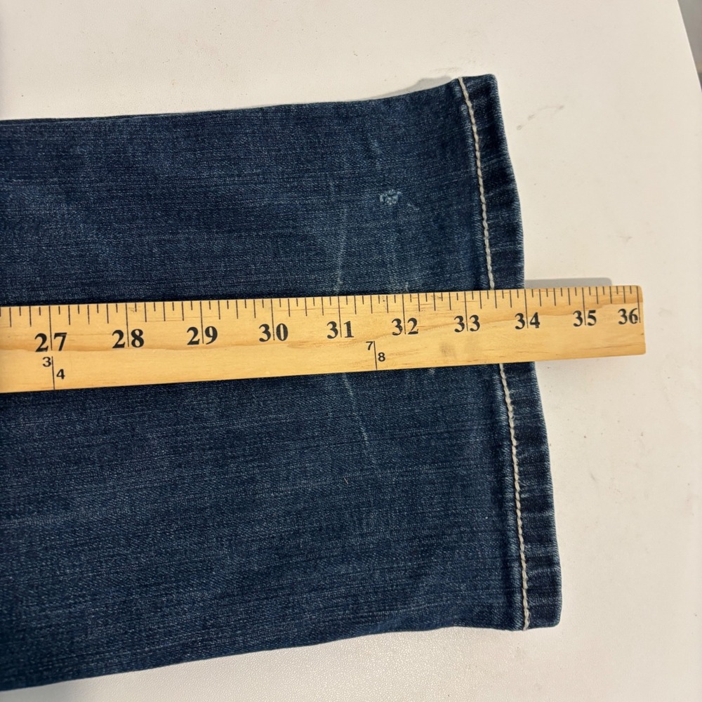 Miss Me Signature Bootcut Blue Jeans Women 27x34 Stretch Western Boho Distress - Picture 7 of 14